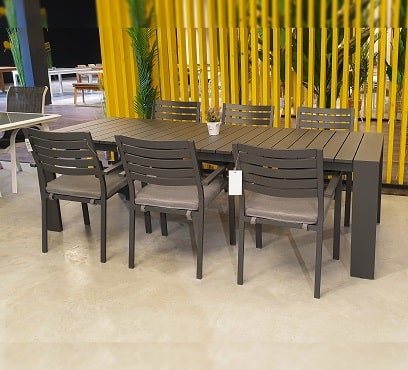 שולחן פרייזר בשילוב 6 כיסאות קומט
